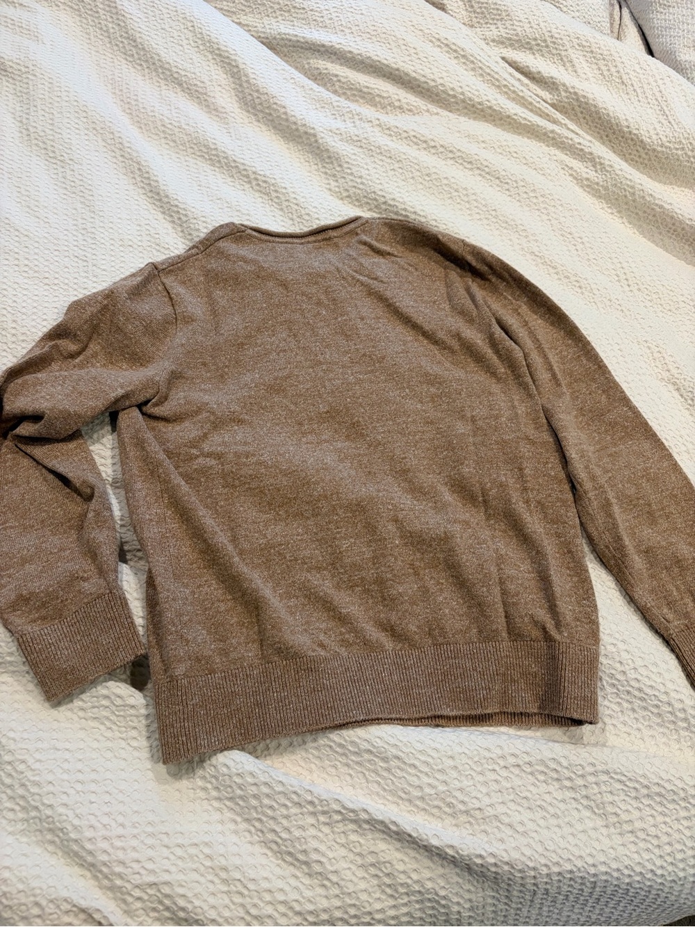 GAP Men's Heather Brown Crewneck Sweater - Picture 3 of 3